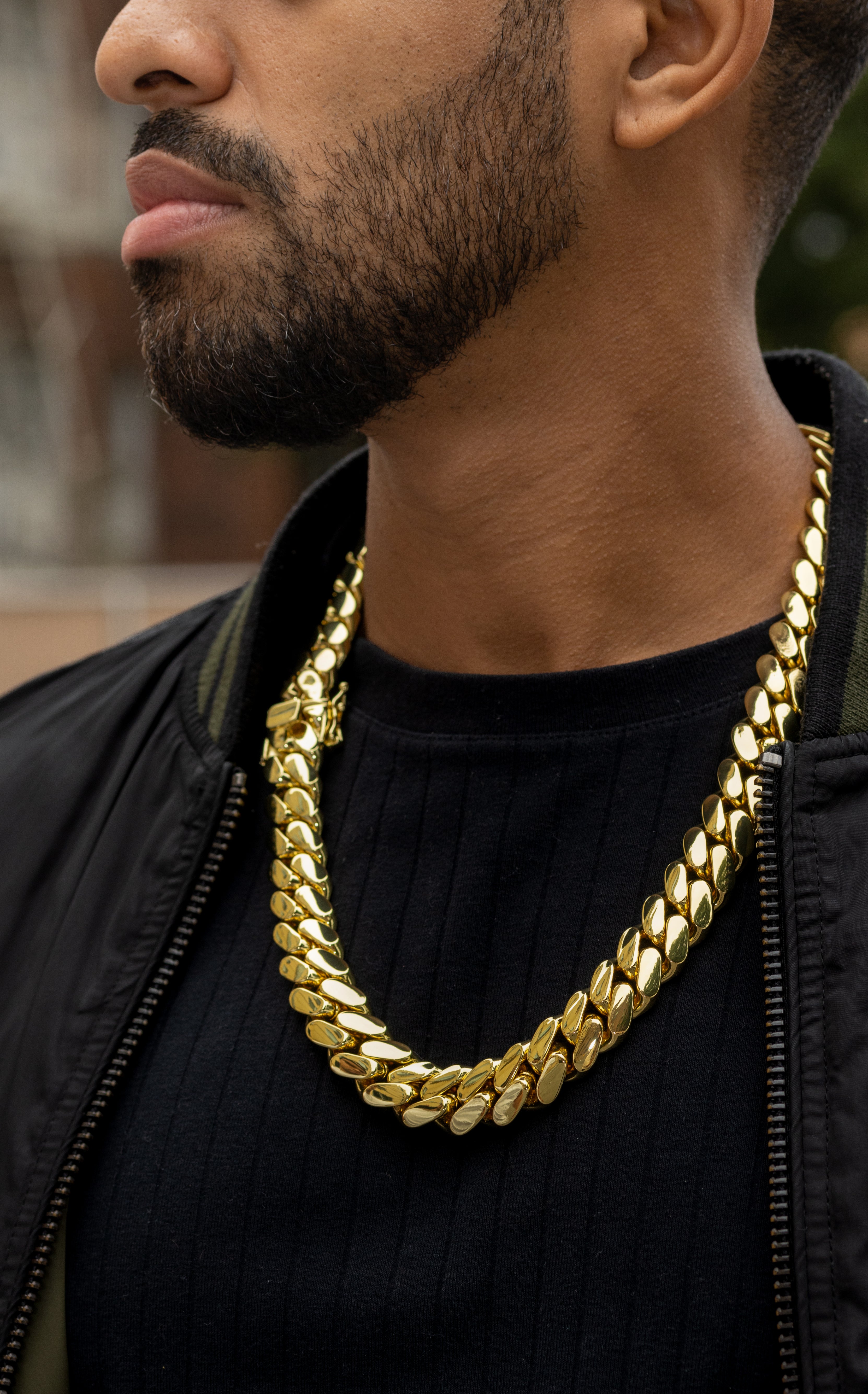 18mm cuban link - gold plated 5x