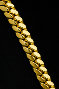 12mm Gold Plated Miami Cuban Link Chain – Bold Hip Hop Necklace for Men & Women