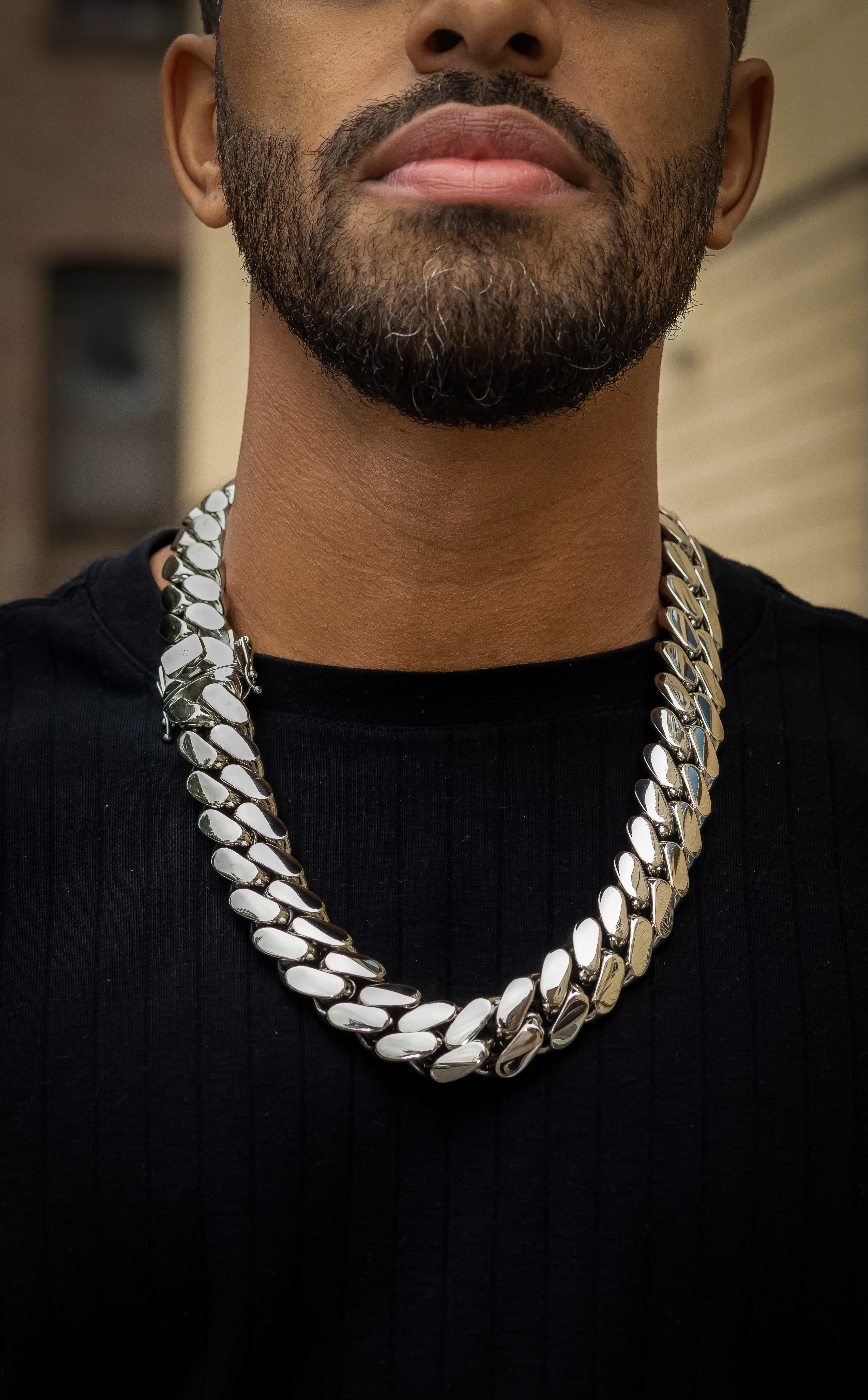 22mm Heavy cuban link - gold plated 5x