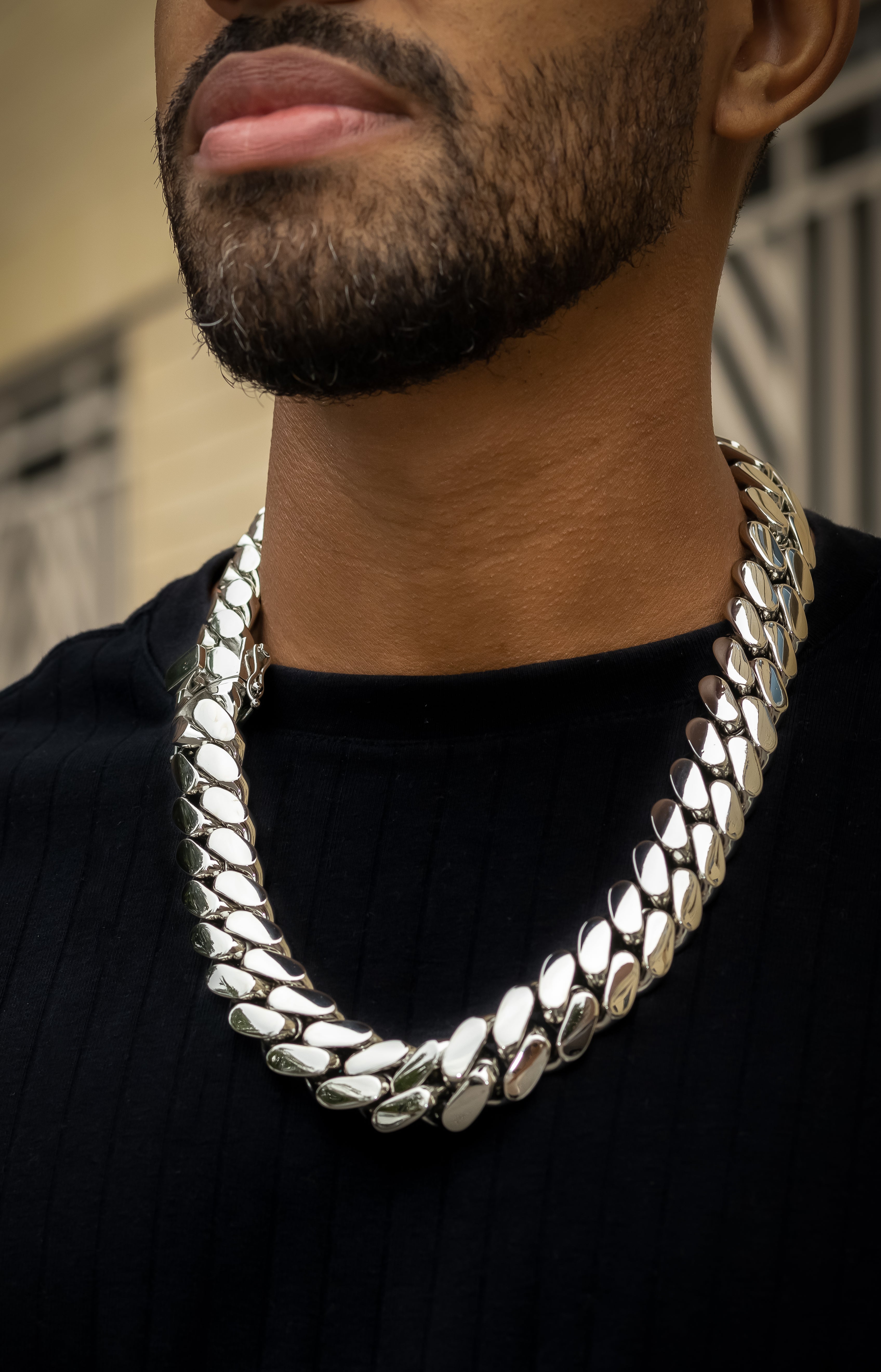 22mm Heavy cuban link - gold plated 5x