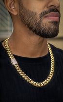 15mm CZ cuban link chain